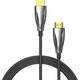 Кабель Vention HDMI M - M, 15 м, V2.1, Optical 8K 60Гц 48Gbps Dolby 7.1 TPE Black Zinc Alloy (ALBBN) - изображение 2