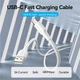 Kabel Vention USB 2.0 AM-Type-C M, 1 m, 18W White (6922794767539) - obraz 4