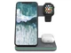 Беспроводное зарядное устройство Canyon WS-303 3 в 1 QI Dark Grey (CNS-WCS303DG) - изображение 1