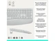Комплект (клавіатура + миша) Logitech Signature Comfort Plus MK880 Wireless White (920-014033) - зображення 3