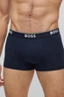 Набір чоловічих трусів боксерів з еластичної бавовни BOSS Power Trunks – XL – чорний, сірий, білий - зображення 2