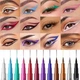 Набор матовых жидких подводок для глаз Langmanni Matte Liquid Eyeliner Set 12 цветов - изображение 3