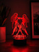 Ночник 3D LED «Близнецы (Gemini)» | на батарейке/ RGB несколько цветов / Подарок по знаком зодиака - изображение 1