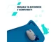 Клавіатура + миша бездротова Canyon HSET-W6 Kitty Edition Blue (CNS-HSETW6BL) - зображення 6