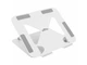 Подставка под ноутбук Media-Tech Laptop Stand 10-17" Aluminum Alloy White (MT2661W) - изображение 2
