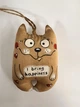 Брелок-Позитивчик Котик I bring happiness - изображение 1