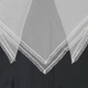 Свадебный платок для невесты из 3D евро сетки оф-вайт 90х90 см (HU00034-0) - изображение 3