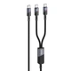 Кабель Hoco Type-C to Type-C 100W 1.2 м Чорний (U139) - зображення 2