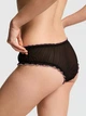 Трусики Victoria's Secret PINK Wink™ Ruﬄe Cheeky Panty S Чорний (27280855) - изображение 2