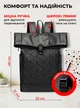 Рюкзак чоловічий міський ролтоп жіночий rolltop стильний молодіжний водонепроникний підлітковий рюкзак для студентів ноутбука подорожей повсякденний для міста місткий універсальний Чорний 73665 - зображення 3
