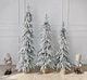 Елка литая заснеженная Forest Elf Snow 160 см узкая в мешковине - изображение 5