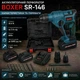 Перфоратор аккумуляторный ударный Boxer SDS+ 20.4 В 1 Дж комплект сверл и бит кейс (SR-146) - изображение 3