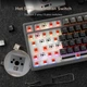 Механічна клавіатура RK Royal Kludge M75 бездротова OLED 75 відсотків Red Switch - зображення 9