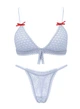 Комплект белья Victoria's Secret бралетт триангл и трусики тонг 1161283037 (Голубой XL) - изображение 1