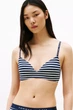 Бюстгальтер с уплотнённой чашкой Tommy Hilfiger 75B Сине-белая полоска (153378) - изображение 1