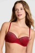 Комплект белья: бюстгальтер push-up и трусики слип Victoria's Secret 75A/S Красный (153107) - изображение 2