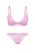 Комплект белья: бюстгальтер push-up и трусики стринг Victoria's Secret 46(L) Сиреневый (153126) - изображение 1