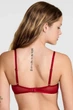 Комплект белья: бюстгальтер push-up и трусики слип Victoria's Secret 80A/M Красный (153107) - изображение 4