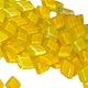 Набор кусочков мозаики стекло формы Ромб цвет желтый размер 17*12*4мм 200 гр 150-170 шт (9289) - изображение 4