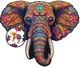 Puzzle drewniane Milliwood Peace&Harmony Elephant Power 400 elementów 50622 (5906018050622) - obraz 2