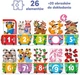 Puzzle z dziurką CzuCzu Pociąg z cyferkami 30 elementów 94874 (5902983494874) - obraz 3