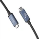 Дата кабель USB-C to USB-C 0.8m USB4 40Gbps 240W (48V/5A) 8K60Hz premium J5create (JUC29L08-N) - изображение 2