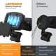 Світлодіодний прожектор LEPOWER для зовнішнього використання з живленням від батареї 1500LM датчик руху 5000K - изображение 8