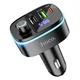 Трансмиттер автомобильный Hoco E62 Bluetooth 2 x USB A + USB C QC3.0 PD 20W Black (6931474756299) - изображение 1