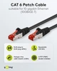 Патч-корд Goobay RJ45 SFTP6 10.0m patch AWG28 LSOH D=6.0mm Cu PoE+ чорний(75.06.8694) - изображение 2