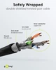 Патч-корд Goobay RJ45 SFTP6a 0.5m patch AWG27 D=6.0mm LSOH PoE+ Cu чорний(75.09.3664) - изображение 4
