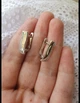 Серьги серебряные классические женские серебро 925пробы - изображение 2