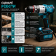 Дрель-шуруповерт аккумуляторный Krafftec Germani DTW 485 48 В 6 Ач 130 Нм с двумя аккумуляторами - изображение 4