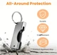 Чехол для YubiKey 5/5C NFC и Security Key с брелоком, алюминиевый, серебряный - изображение 6