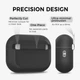 Чохол AhaStyle SoftGrip Silicone Case для Airpods Pro 3 Black (CP-PT-JY24-BK) - изображение 4