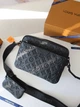 Сумка чоловіча месенджер Louis Vuitton Trio Messenger чорна (155) - изображение 1