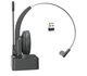 Бездротова Bluetooth-гарнітура Opptel BH63S з поворотним мікрофоном та USB-ресивером 2.4G (Чорний) - зображення 2