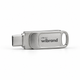 Флеш-накопичувач Wibrand USB 3.2 Gen1 Bee 64GB USB Type-A/USB Type-C Silver (WI3.2TC/BE64TC039S) - изображение 3