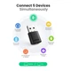 Адаптер USB Bluetooth 5.0 UGREEN CM390 чорний пластик - зображення 6