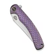 Нож складной туристический Weknife Dracarys, (9.1 см) Böhler M390 / титан 6AL4V фиолетовый/золотой - изображение 6