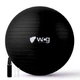 Фитбол для йоги пилатеса и фитнеса для взрослых с системой антиразрыв WCG Balance Pro 85 см Anti-Burst Фитбол для беременных и тренировок дома и спортзала с насосом и системой Anti-Burst нагрузка до 500 кг Черный - изображение 3
