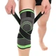 Наколінник Еластичний Бандаж на Колено Компресійний Knee Support WN-26 Чорно-зелений wellamart - изображение 1