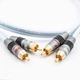 Міжблочний аудіокабель Supra DUAL 2RCA-2RCA Audio 1.5 м Ice Blue - изображение 6