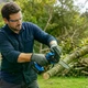 Пила аккумуляторная цепная Domotec Chain Saw 6 дюймов 68V 8Ah для обрезки веток деревьев мини инструмент садовый для сада и приусадебного участка аккумуляторная пила цепная для ухода за деревьями мощная беспроводная модель с аккумулятором - изображение 6