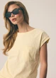 Футболка женская с карманом Diverse LUGGIACO 263 XL Светло-желтый (5905384284075) - изображение 3