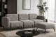 Модульний диван Clarus 247×77×84 см Stone Grey (з пуфом) - изображение 3