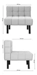 Модульний диван Tetris 80×80×79 см Soft Green - зображення 5