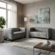 Диван Space 210×76×76 см екошкіра Soft Grey - изображение 5