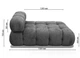 Модульний диван Bradley 150×90×70 см Soft Chocolate (спинка) - изображение 6