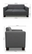Диван Kansas 210×75×88 см екошкіра Light Beige - зображення 5