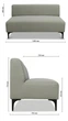 Диван Oliver Soft Greige 140×70×75 см - изображение 7